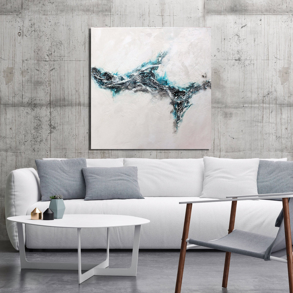 Handgemaltes Acrylbild vom Künstler auf Leinwand - "o.t. II" - ein Unikat als Moderne Kunst Wanddeko Gemälde abstrakte Malerei und Original - Hochwertige handgemalte Kunst auf Leinwand.