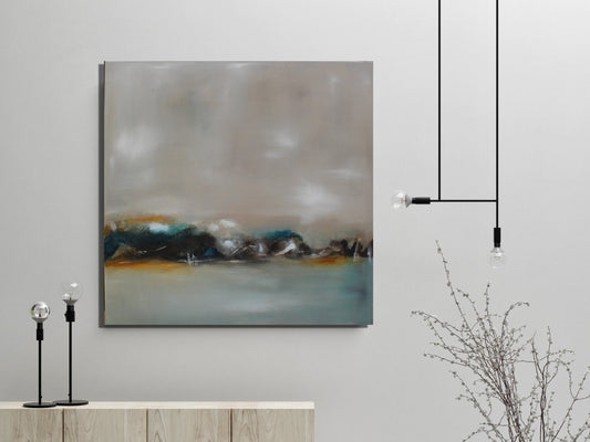Handgemaltes Acrylbild vom Künstler auf Leinwand - "o.t." - ein Unikat als Moderne Kunst Wanddeko Gemälde abstrakte Malerei und Original - Hochwertige handgemalte Kunst auf Leinwand.