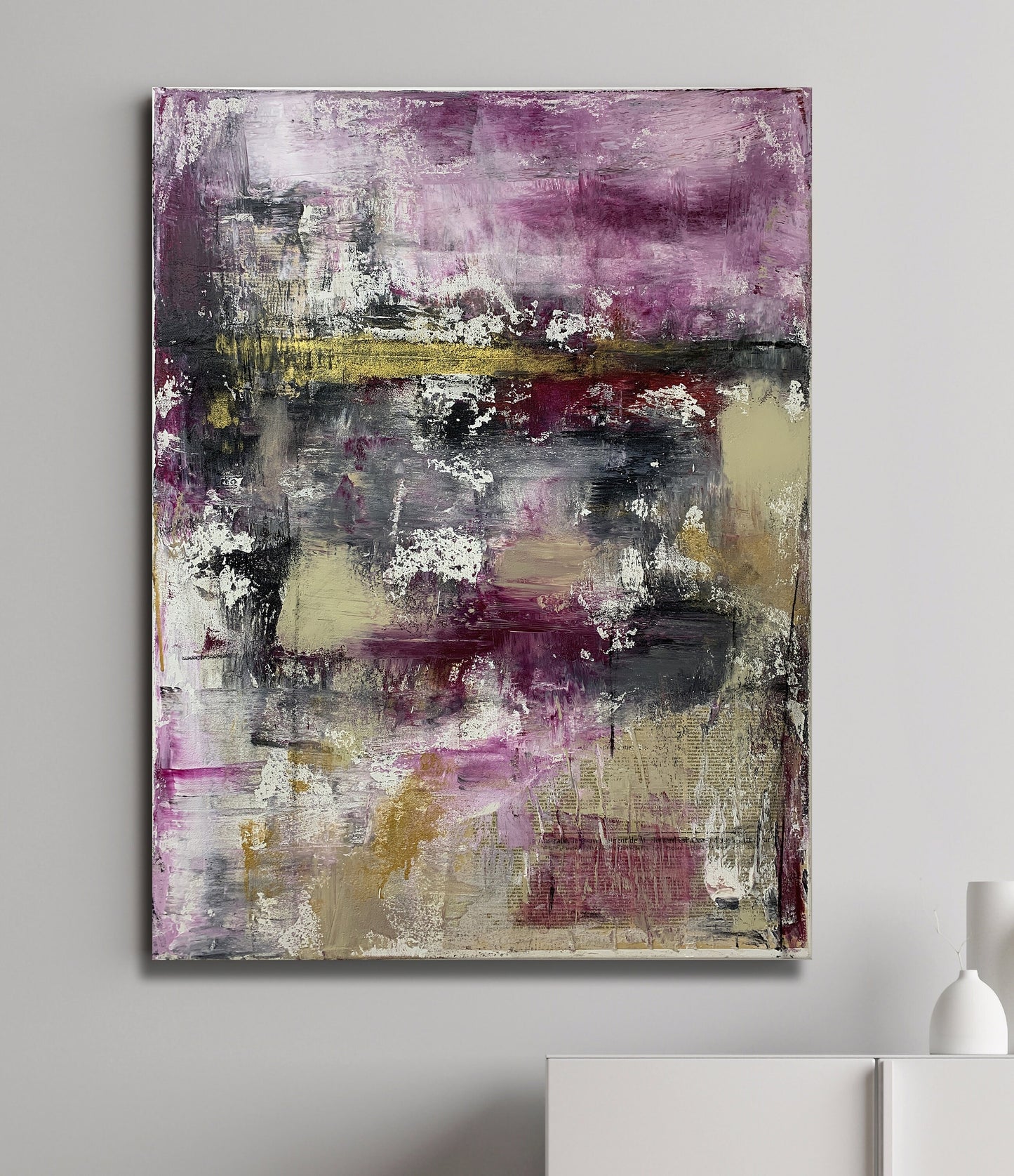 Handgemaltes Acrylbild vom Künstler auf Leinwand - "Venti" - ein Unikat als Moderne Kunst Wanddeko Gemälde abstrakte Malerei und Original - Hochwertige handgemalte Kunst auf Leinwand.