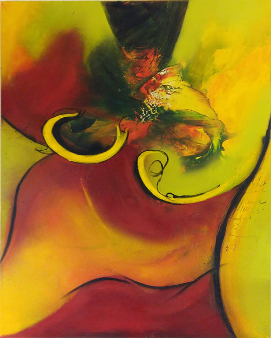 Handgemaltes Acrylbild vom Künstler auf Leinwand - "Music" - ein Unikat als Moderne Kunst Wanddeko Gemälde abstrakte Malerei und Original - Hochwertige handgemalte Kunst auf Leinwand.